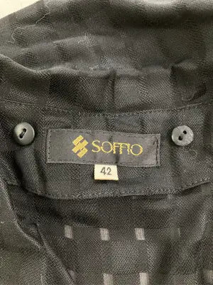 SOFFIO/シャツ/ブラウス/トップス/ブラック/42