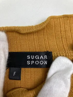 SUGAR SPOON/シュガースプーン/Tシャツ/カットソー/トップス/ブラウン/F