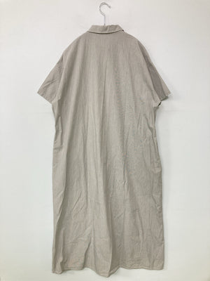 シャツワンピース/ワンピース/ドレス/グレー/M-L