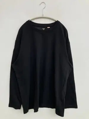 COTTON FROM USA+/Tシャツ/カットソー/トップス/ブラック/5L