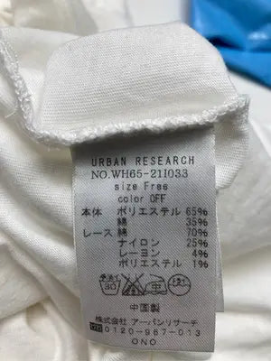 URBAN RESEARCH/アーバンリサーチ/Tシャツ/カットソー/トップス/ホワイト/Free