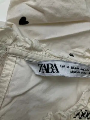 ZARA/ザラ/シャツ/ブラウス/トップス/アイボリー/USA M