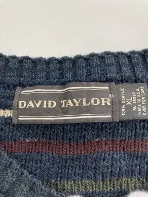 david taylor/ニット/セーター/トップス/ネイビー/XL