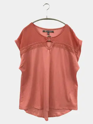 daisy fuentes/Tシャツ/カットソー/トップス/ピンク/XL