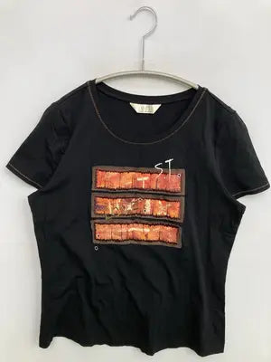 ENRICODOMANI/Tシャツ/カットソー/トップス/ブラック