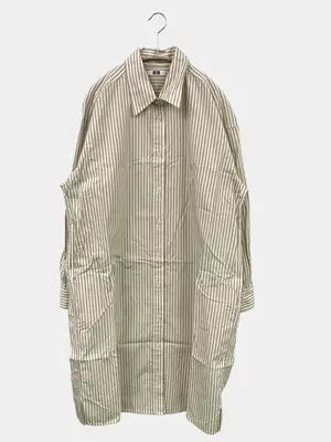 UNIQLO U/ユニクロユー/シャツワンピース/ワンピース/ドレス/アイボリー/L