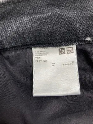 UNIQLO/ユニクロ/デニムパンツ/パンツ/ブラック/24(61cm)
