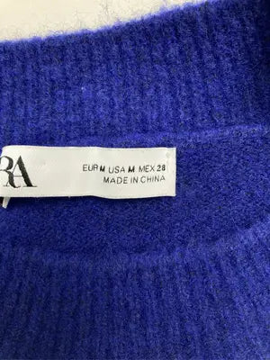 ZARA/ザラ/ニット/セーター/トップス/ブルー/EUR M/USA M/ MEX 28