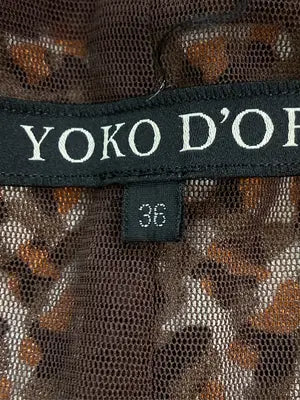 YOKO D`OR/ワンピース/ワンピース/ドレス/ブラウン/36