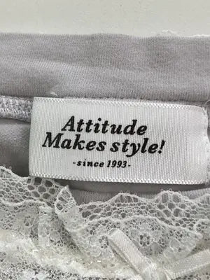 Attitude makes style!/アティチュードメイクススタイル/Tシャツ/カットソー/トップス/グレー/F