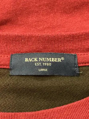 BACK NUMBER/バックナンバー/スウェット/トップス/レッド/L