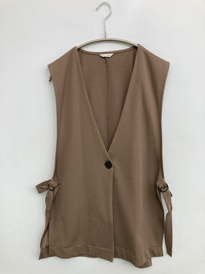 Lutique/ルティーク/ノースリーブ/トップス/ブラウン/L