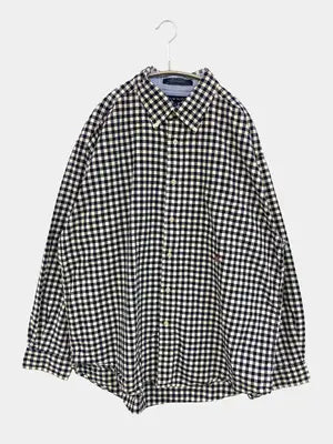 TOMMY HILFIGER/トミーヒルフィガー/シャツ/ブラウス/トップス/ブラック/XL