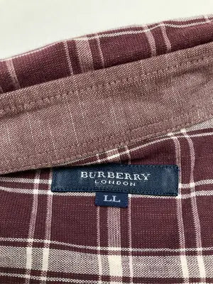 BURBERRY/バーバリー/シャツ/ブラウス/トップス/レッド/LL