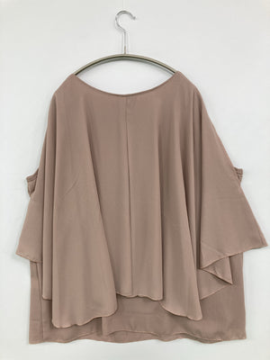 francaise/シャツ/ブラウス/トップス/ベージュ/LL