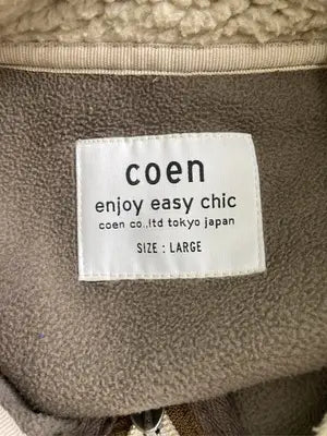 coen/コーエン/スウェット/トップス/ベージュ/LARGE