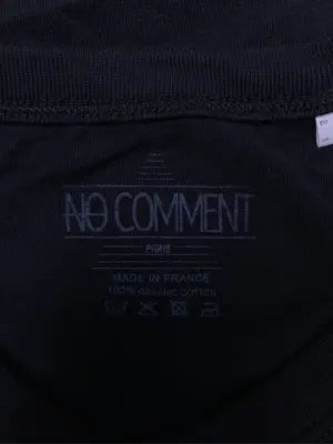 NO COMMENT/Tシャツ/カットソー/トップス/ブラック/EU M