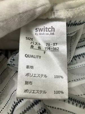 switch/シャツ/ブラウス/トップス/ホワイト/F