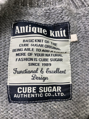 CUBE SUGER/キューブシュガー/ニット/セーター/トップス/グレー/M