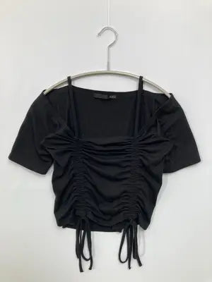 Heather/ヘザー/Tシャツ/カットソー/トップス/ブラック/F