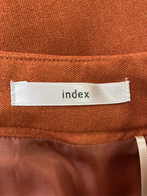 index/インデックス/ミモレ/半端丈スカート/スカート/オレンジ/LL
