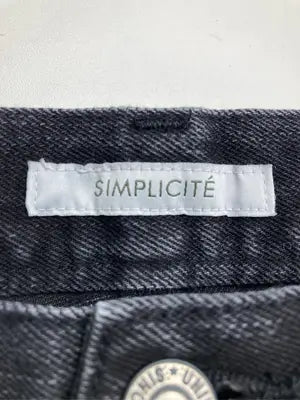 SIMPLICITE/サンプリシテ/デニムパンツ/パンツ/ブラック/M