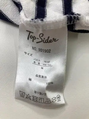 top sider/Tシャツ/カットソー/トップス/ホワイト/M  バスト79～87　身長154～162