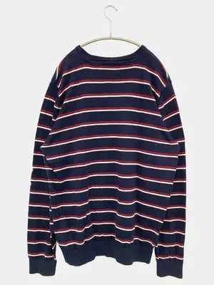 TOMMY HILFIGER/トミーヒルフィガー/ニット/セーター/トップス/ネイビー/L