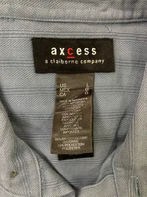 axcess/アクセス/シャツ/ブラウス/トップス/ブルー/L