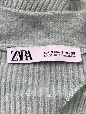 ZARA/ザラ/カーディガン/ボレロ/トップス/ライトグリーン/USA S