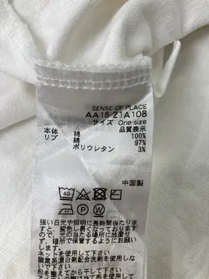 Tシャツ/カットソー/トップス/ホワイト/One size