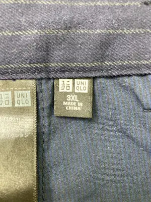 UNIQLO/ユニクロ/スラックス/パンツ/ネイビー/3XL