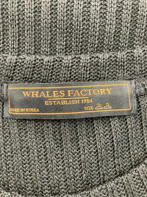 WHALES FACTORY/ニット/セーター/トップス/ブラック/22