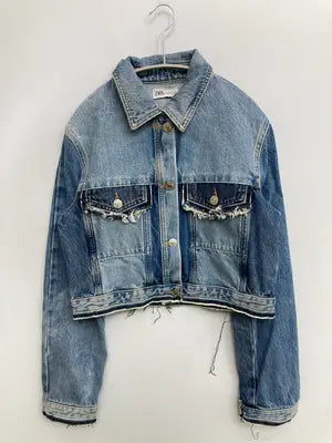 ZARA/ザラ/デニムジャケット/ジャケット/アウター/スカイブルー/S
