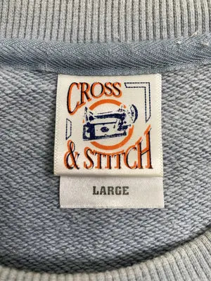CROSS & STITCH/スウェット/トップス/スカイブルー/LARGE
