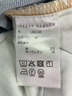 upper hights/デニムパンツ/パンツ/スカイブルー/24