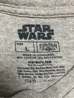 STARWARS/スターウォーズ/Tシャツ/カットソー/トップス/グレー/L