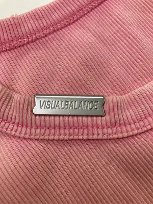 VISUALBALANCE/タンクトップ/トップス/ピンク/S