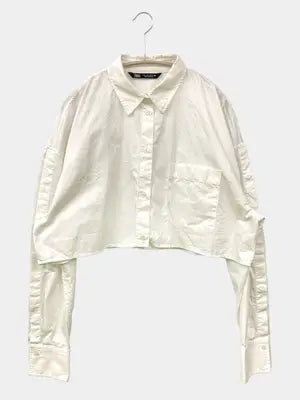 ZARA/ザラ/シャツ/ブラウス/トップス/ホワイト/USA L