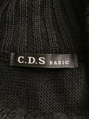 C.D.S/シーディーエス/ニット/セーター/トップス/ブラック/L