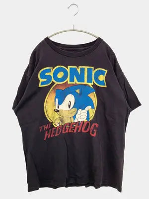 SONIC THE HEDGEHOG/Tシャツ/カットソー/トップス/ブラック/L