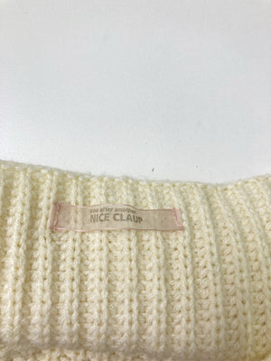 NICE CLAUP/ナイスクラップ/ニット/セーター/トップス/ホワイト