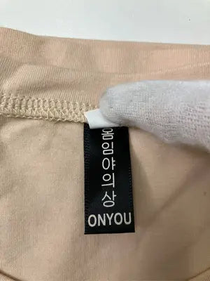 ONYOU/Tシャツ/カットソー/トップス/ベージュ/M