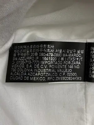 ZARA/ザラ/シャツ/ブラウス/トップス/ホワイト/USA M