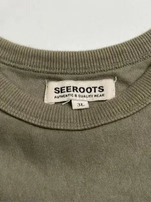 SEEROOTS/シールーツ/スウェット/トップス/カーキ/3L