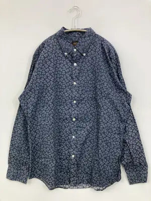pop/シャツ/ブラウス/トップス/ネイビー/XL