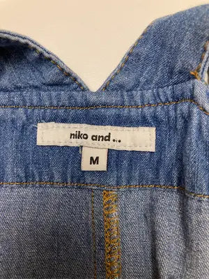 niko and .../ニコアンド/ジャンパースカート/ワンピース/ドレス/ブルー/M