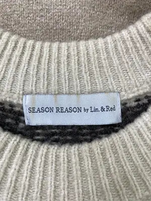 SEASON REASON/シーズンリーズン/ニット/セーター/トップス/ベージュ/LL