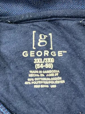 GEORGE/ジョージ/ポロシャツ/トップス/ネイビー/3XL/3XG (54-56)
