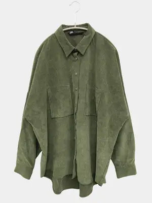 ZARA/ザラ/シャツ/ブラウス/トップス/カーキ/USA L